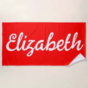 Custom Name Vacation Pool Personalised Birthday Beach Towel
