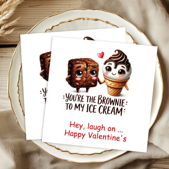 Custom Name Valentine Napkins Funny Food Quotes (Custom Name Valentine Napkins Funny Food Quotes)