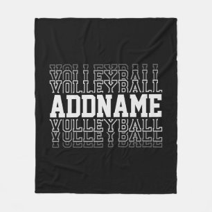 CUSTOM NAME Vanishing Volleyball Logo Team Player Fleece Blanket