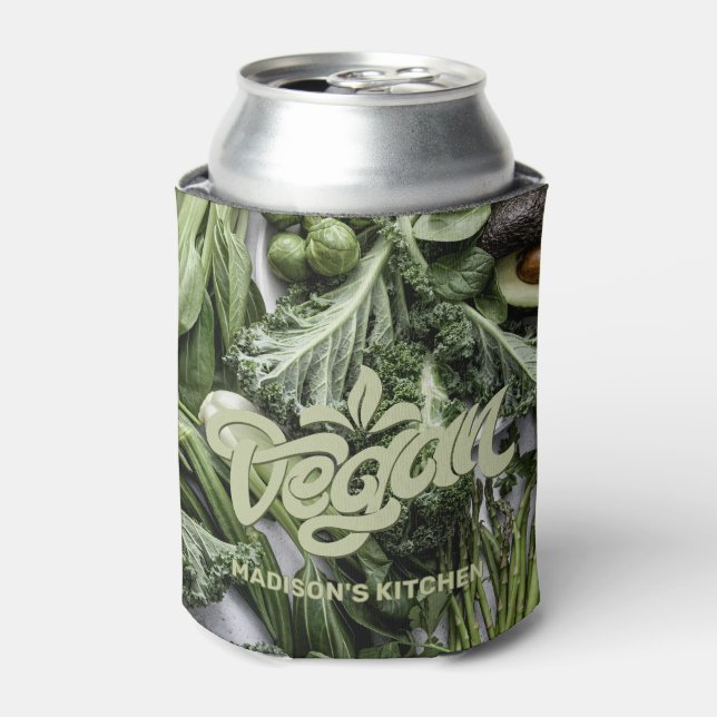 Custom Name Vegan Can Cooler (Can Front)