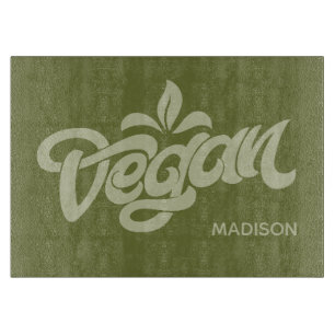 Custom Name Vegan Cutting Board
