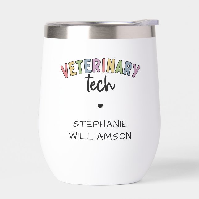 Custom Name Veterinary Tech | Vet Technician (Left)