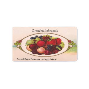 Custom Name Vintage Food Label