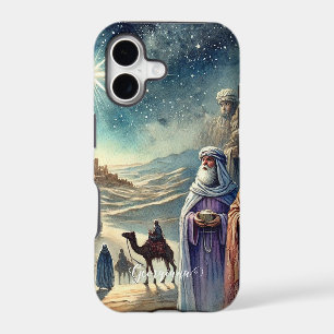 Custom Name Vintage Watercolor Three Wise Men