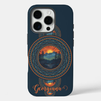 Custom Name Vintage Wilderness Ornamental Mandala iPhone 16 Pro Case