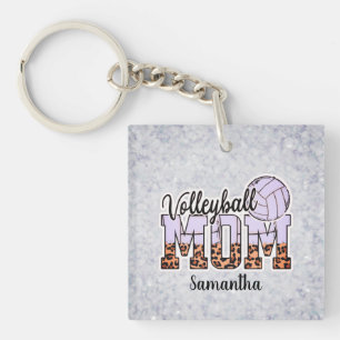 Custom Name Volleyball Mom   Mother's Day Key Ring