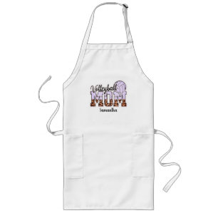 Custom Name Volleyball Mum   Mother's Day Long Apron