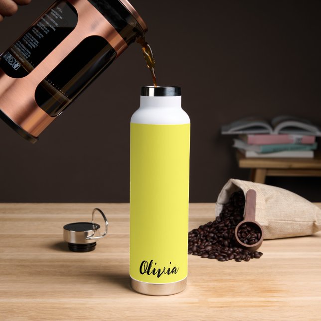 Custom Name Water Bottle (Coffee)