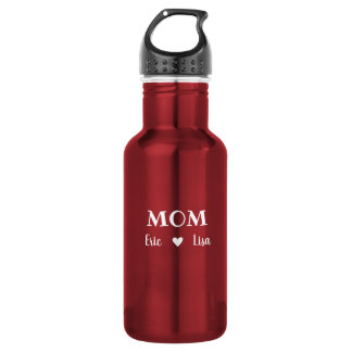 Custom Name Water Bottle for Mum Elegant Simple 