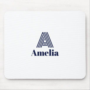 Custom Name Water Bottle Mouse Mat