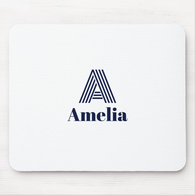 Custom Name Water Bottle Mouse Mat (Front)