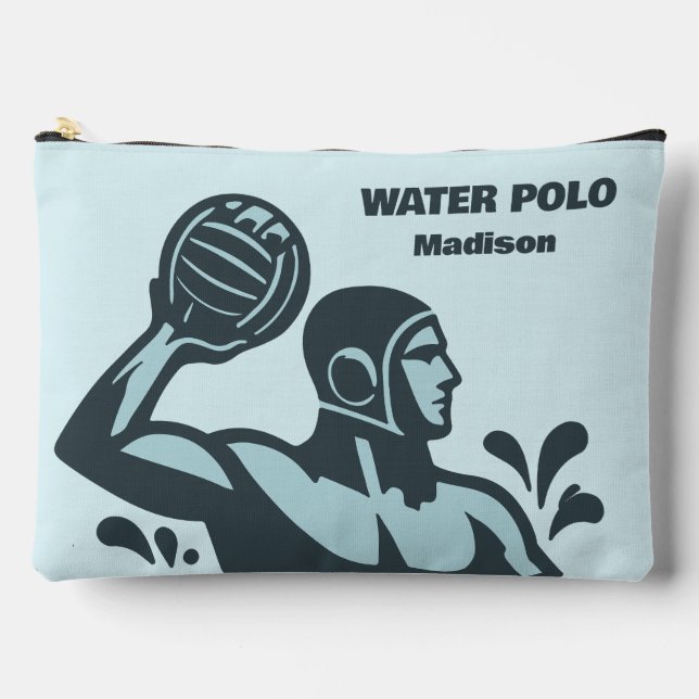 Custom Name Water Polo Accessory Pouch (Front)