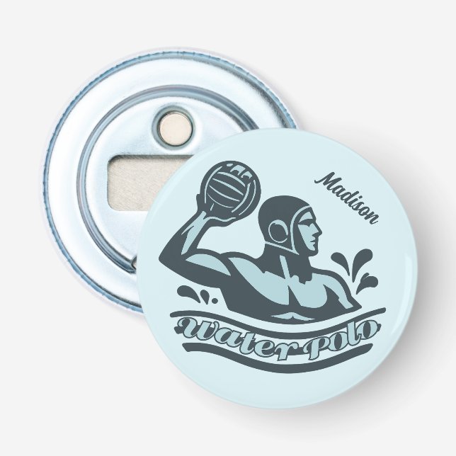 Custom Name Water Polo Bottle Opener (Front)