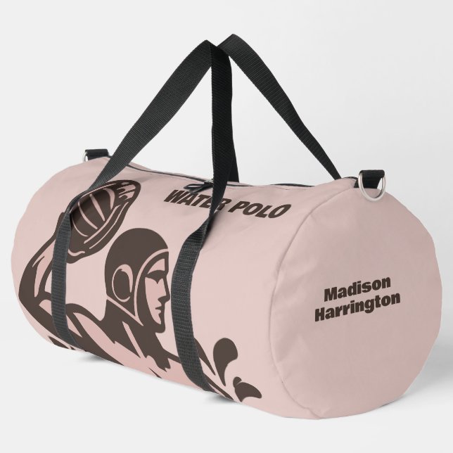Custom Name Water Polo Duffle Bag (Left Corner)