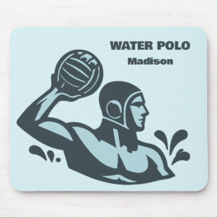 Custom Name Water Polo Mouse Mat