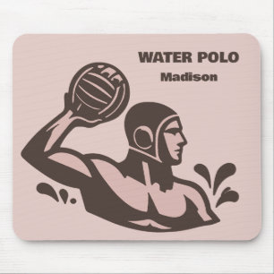 Custom Name Water Polo Mouse Mat
