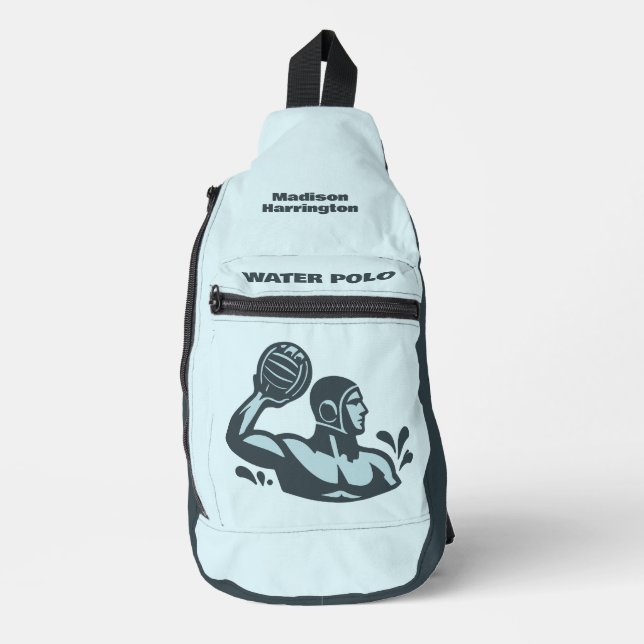 Custom Name Water Polo Sling Bag (Front)