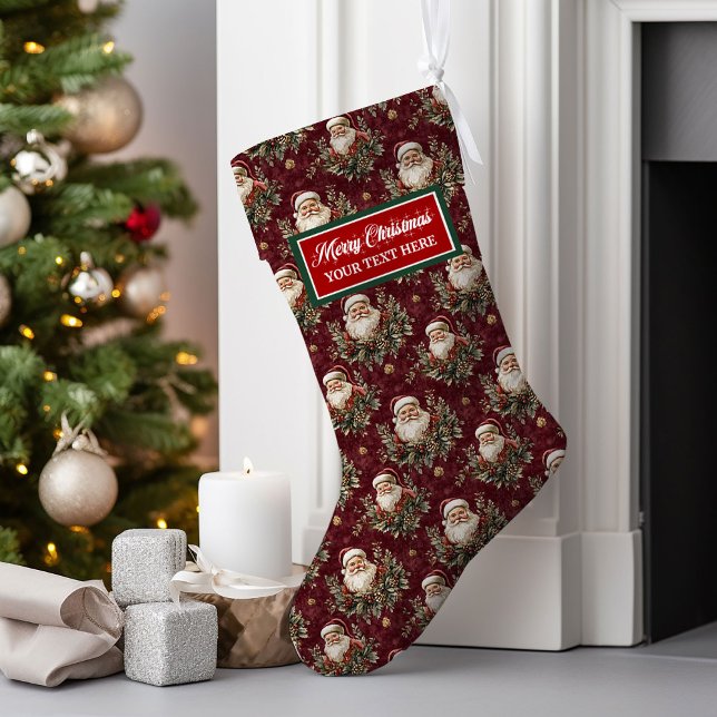 Custom Name Watercolor Christmas Stocking (Custom Name Watercolor Christmas Stocking)