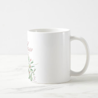 Custom Name Watercolor Greenery Mum Classic Mug