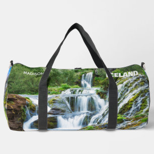 Custom Name Waterfalls of Iceland Duffle Bag