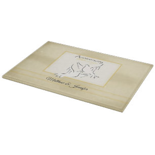 Custom Name, Wedding Anniversary Blessings Cutting Board
