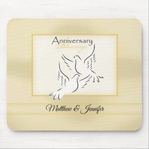 Custom Name, Wedding Anniversary Blessings Mouse Mat