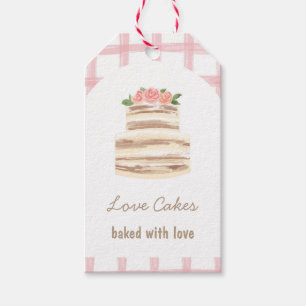 Custom Name Wedding Cake Business Gift Tags