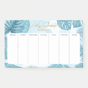 Custom Name Weekly Planner Post-it Notes