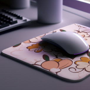 Custom Name Whimsical Botanical Mouse Mat