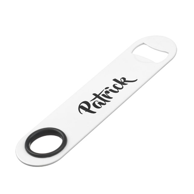 Custom name white plain (Front Angled)