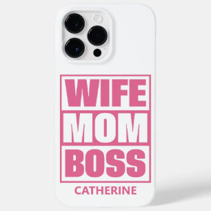 Custom Name Wife - Mum - Boss Case-Mate iPhone 14 Pro Max Case
