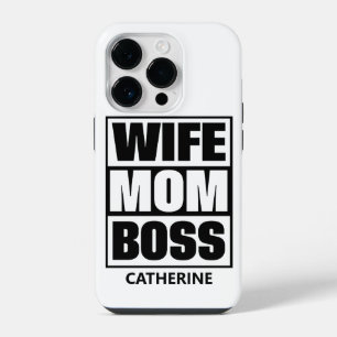 Custom Name Wife - Mum - Boss iPhone 14 Pro Case