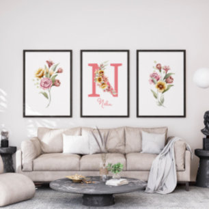 Custom Name Wildflowers Print 