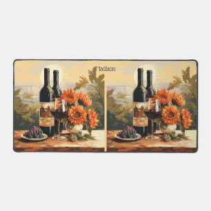 Custom Name Wine Lover's Desk Mat