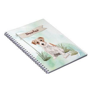 Custom Name Wire Haired Jack Russell Pet Dog Notebook