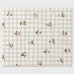 custom name wrapping paper