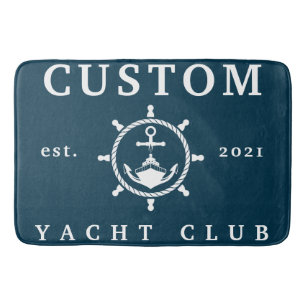 Custom Name Yacht Club Rug, Custom Rug for Yacht