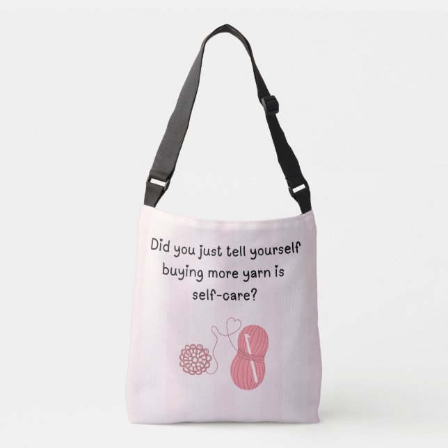 Custom Name “Yarn Is Self-Care” Tote (Front)