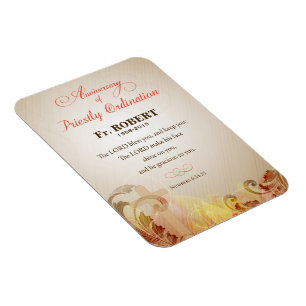 Custom Name & Year, 60th Priestly Ordination Magnet