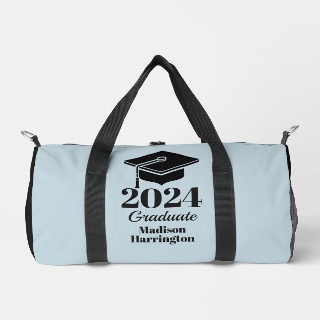 Custom Name, Year & Colour Graduation Duffle Bag (Front)