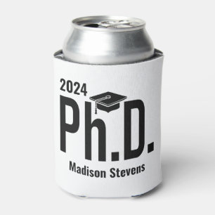 Custom name, year & colour Ph.D. Can Cooler