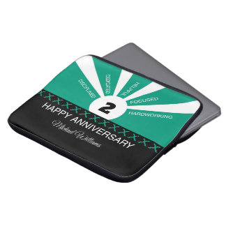 Custom Name & Year, Employee Anniversary Laptop Sleeve