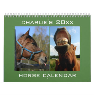 Custom Name & Year Horse Calendar