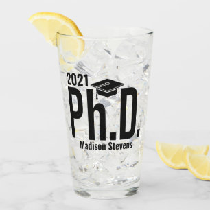 Custom name & year Ph.D.  Glass