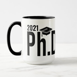 Custom name & year Ph.D. Mug