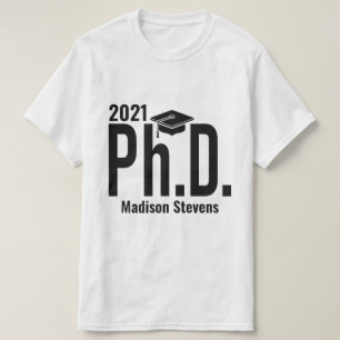 Custom name & year Ph.D. shirts