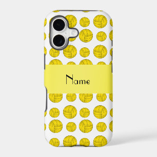 Custom name yellow volleyball pattern