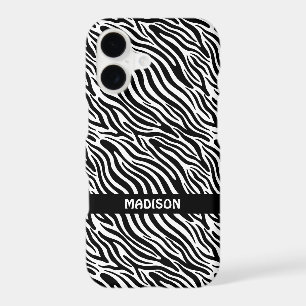 Custom Name Zebra Pattern