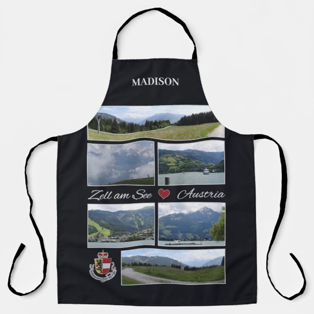 Custom Name Zell am See, Austria Apron (Front)