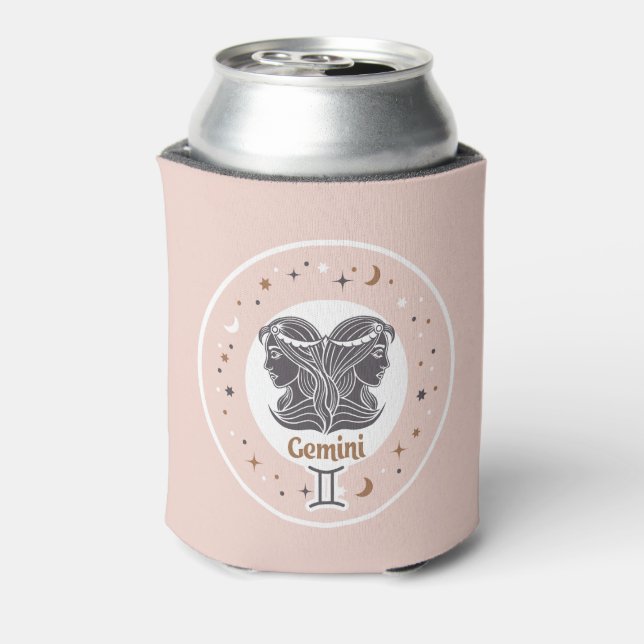 Custom Name Zodiac Sign Gemini Can Cooler (Can Back)